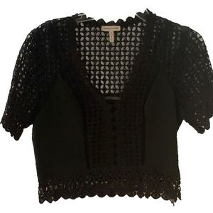 Rebecca Taylor Cropped Blouse
